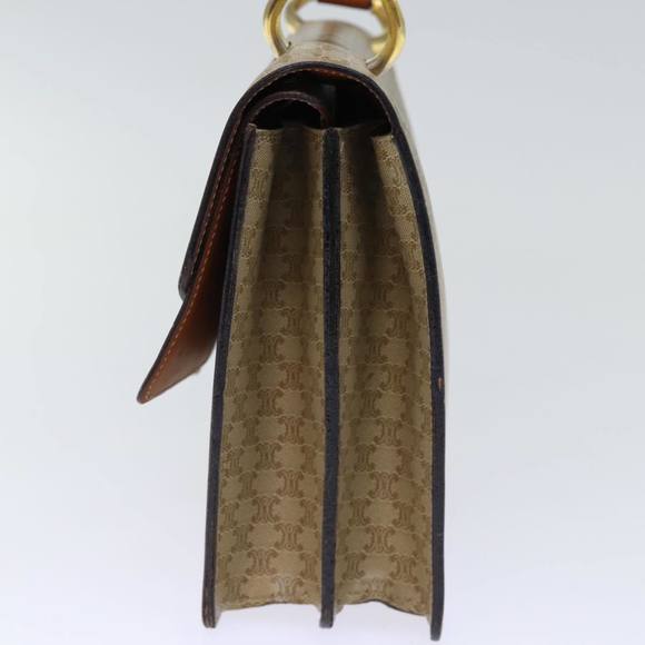 CELINE Macadam Canvas Hand Bag Beige Auth 73851 - Picture 4 of 16